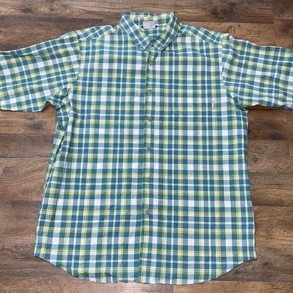 Columbia short sleeve button down shirt size large tall - Picture 2 of 5